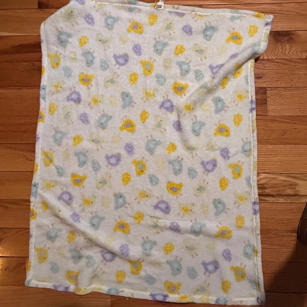 Parents Choice Baby Blanket White Fleece Chicks‎ Eggs Pastel 30x36 3377501R